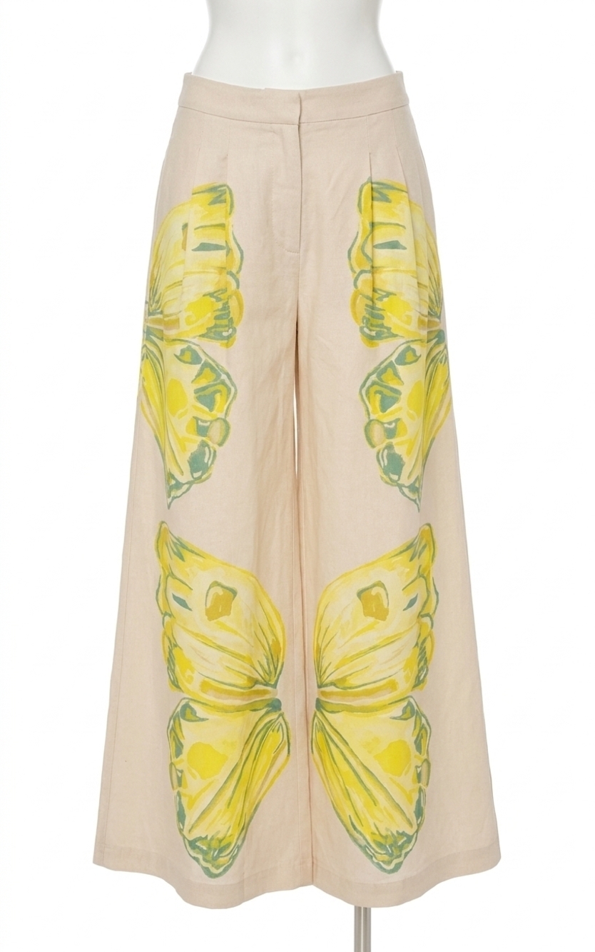 NEW EMILY MCCARTHY paisley pant in clouded yellow